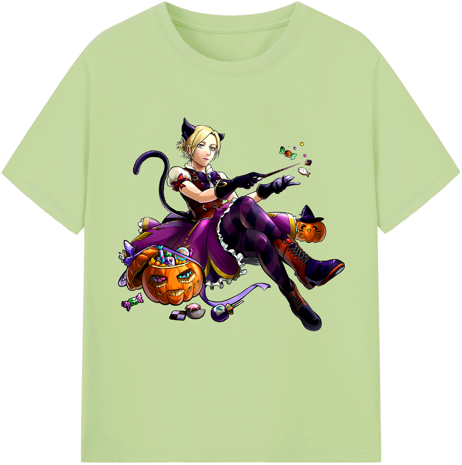 （画像用） 進撃の巨人 アニ・レオンハート Attack on Titan Annie Leonhart 綿100％半袖Tシャツ（フロントプリント）